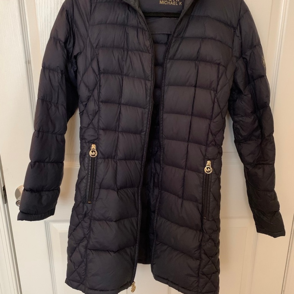 Navy Michael Kors Down Coat